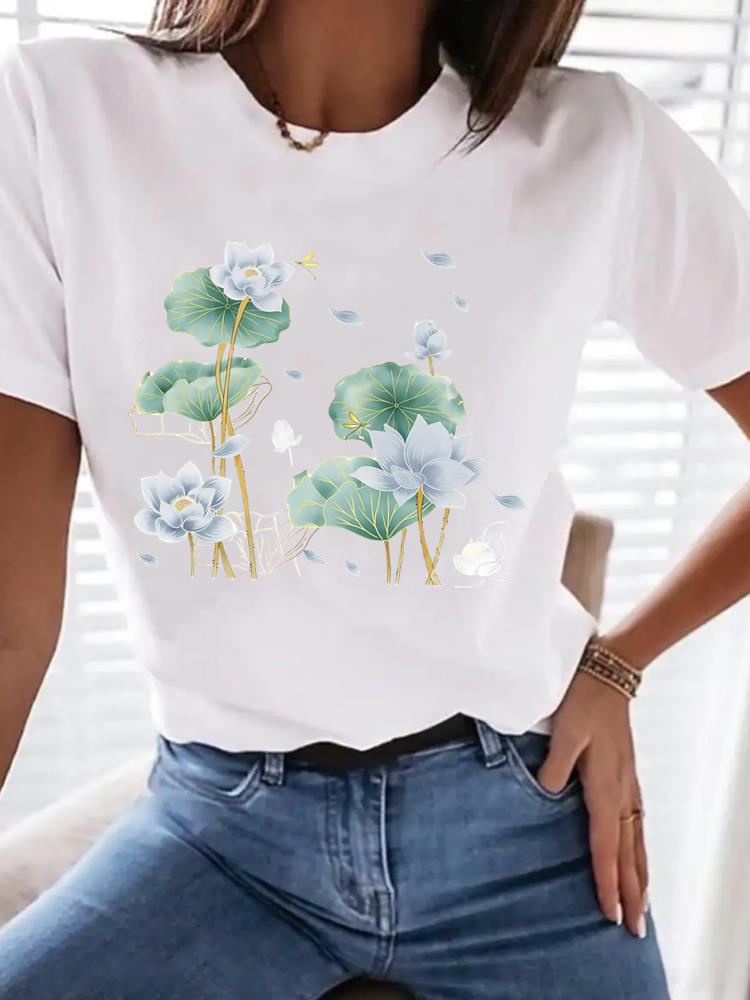 (Asian Size) Clothing T Shirt trend love style 90s Tee Top Women Fashion Female Woman Print  Short Sleeve Graphic T-shirts