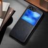 Stylish Case for Samsung Galaxy Z Flip 7 FE 6 5 4 3 Funda Business Style Durable Pu Leather Cover for Flip7 Phone Case Coque