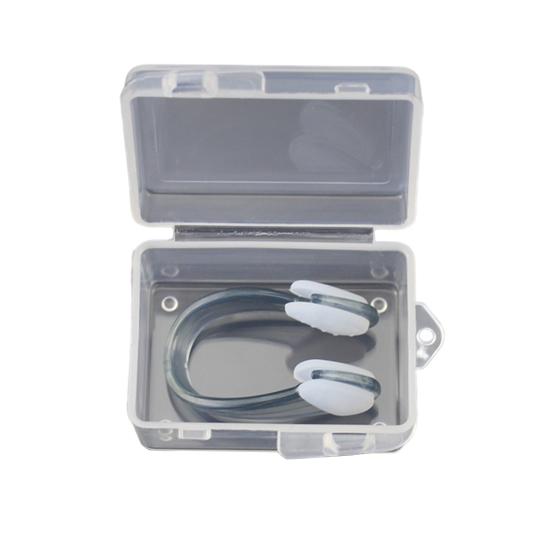 Swimming Nose Clip Non-slip WaterProof with Storage Box Anti-choking Water Silicone Kids Adults Swimming Nose Clip Swim Supply