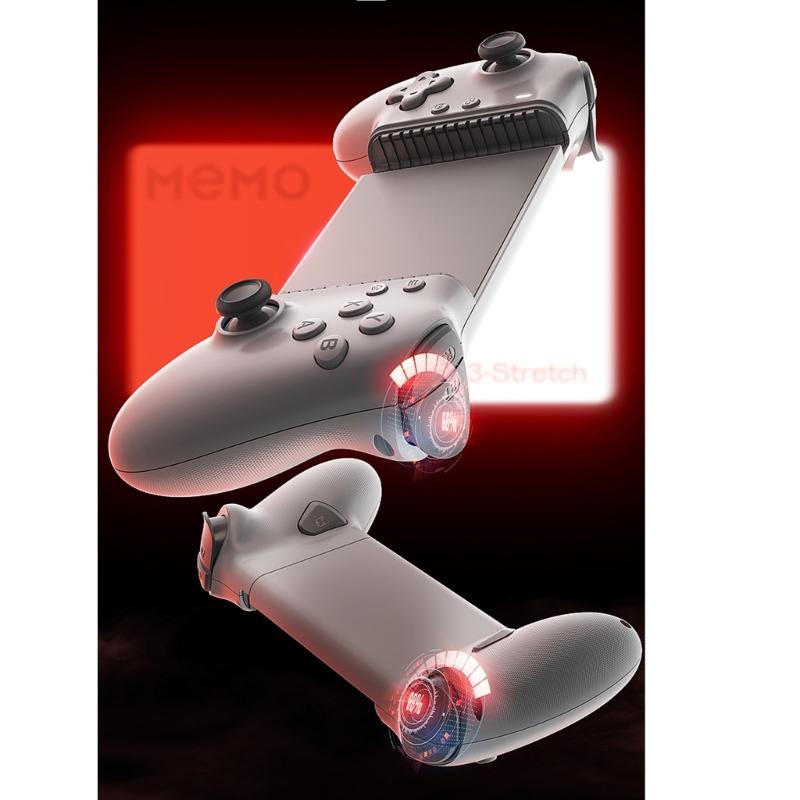 Memo Mobile Game Controller 1000Hz Polling Rate Wireless Bluetooth-compatible Gaming Phone Controller Hall Triggers