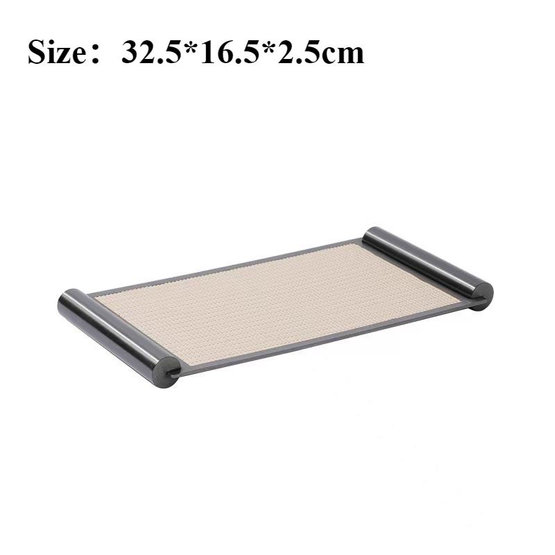 

Creative Scroll Trays Living Room Desktop Tray Modern Entrance Hall Decorative Storage Plates Coffee Table Storage Ornament