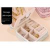 Luxury Travel Earrings Storage Case Square Portable Ring Holder Studded Jewelry Organizer  Makeup