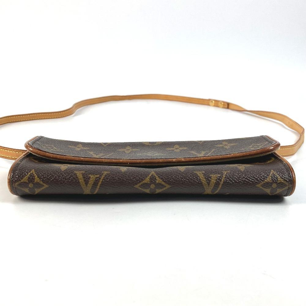 Louis Vuitton M51854 Monogram Pochette Twin PM Crossbody Shoulder Bag