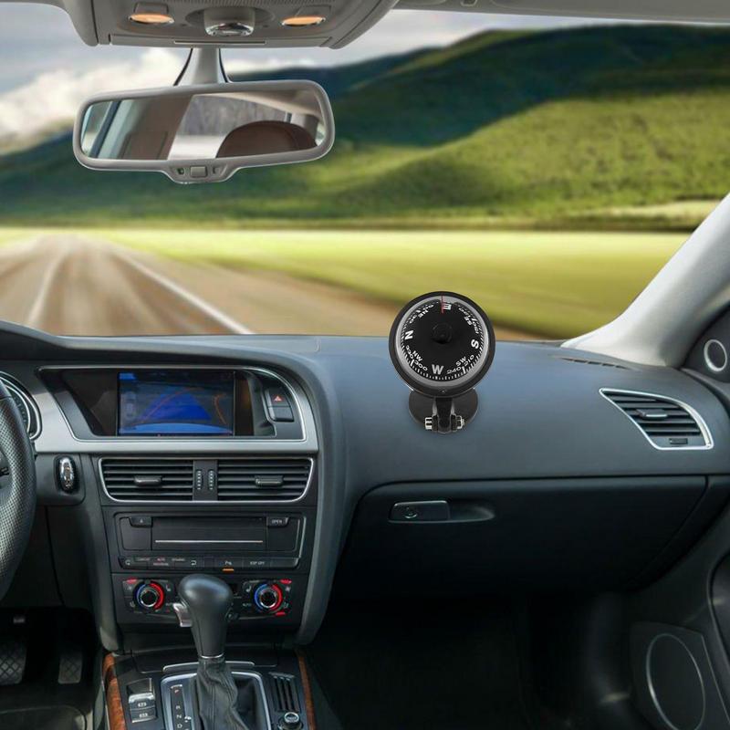 Selbstklebende Auto Dashboard Navigation Kompass Ball Klapp Schwarz Camping Ausrüstung Für Caravan SUVs Marine RVs
