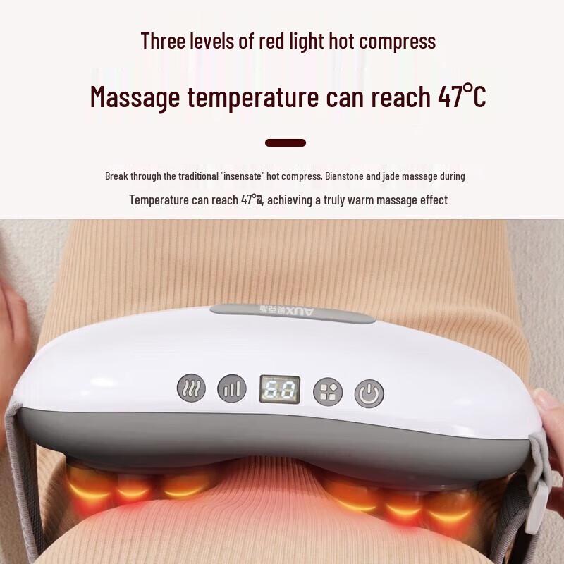 Aux Rechargeable Bianstone Moxibustion Abdomen & Waist Massager