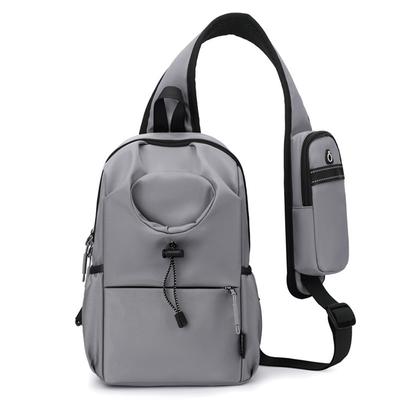 Nylon Chest Bag Stylish Crossbody Bag Multifunctional Small Shoulder Bag Multi-pockets Hobo Sling Bag for Outdoor Travel Hiking