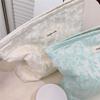 Embossment Makeup Bag Zipper Cosmetic Pouch Large Travel Canvas Organizer Bag