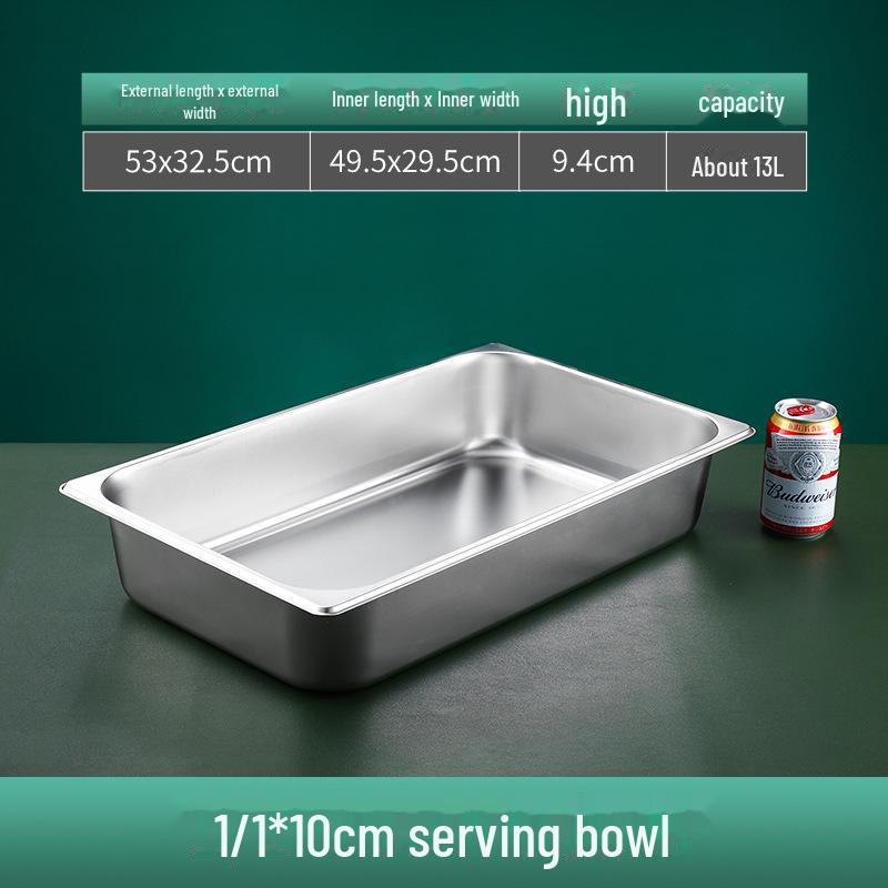 Quadratische Servierschüssel aus Edelstahl mit Deckel für Fast Food, Milchtee, Gewürze oder Hot Pot