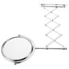 3X Magnifying Bathroom Wall Mirror Round Retractable Double Sided Extendable Swivel Makeup Mirror 360 Degree Retractable Mirrors
