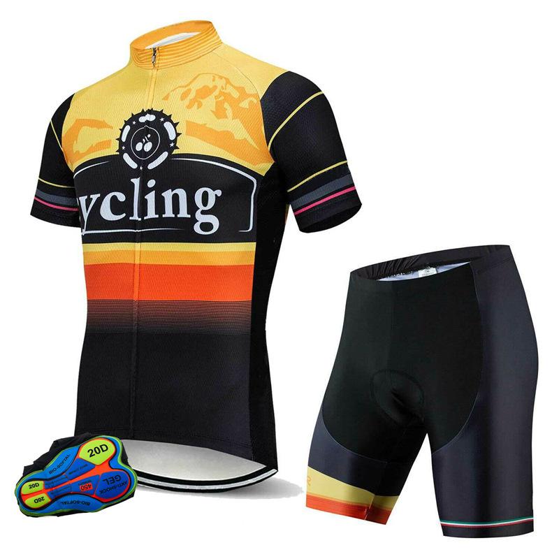 Cycling Jersey Short-sleeved Suit Men's Professional Summer Road Quick-drying Breathable Cycling Shirt 2026 Summer Breathable Cycling Suit Set