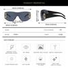Stylish Frameless Glasses Shades Sun Eyeglasses Y2K Sunglasses for Daily Use for Women Wrap Around Punk Sport Sunglasses for Daily Use