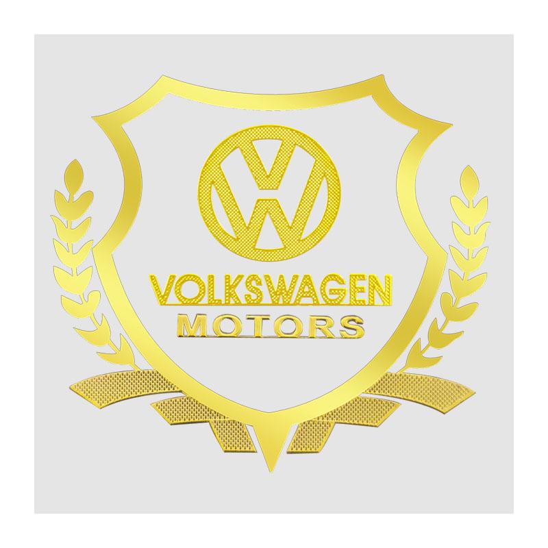1Pcs Car Body 3D Stickers Wheat Ears Styling Emblem Auto Decoration For Volkswagen B6 B7 B5 Golf Polo Tiguan Passat EOS Scirocco Jetta MK6 Octavia