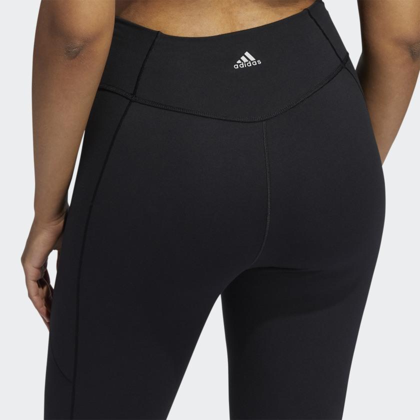 Adidas Casual Sports Cropped Leggings Women Bottoms Black GR8096