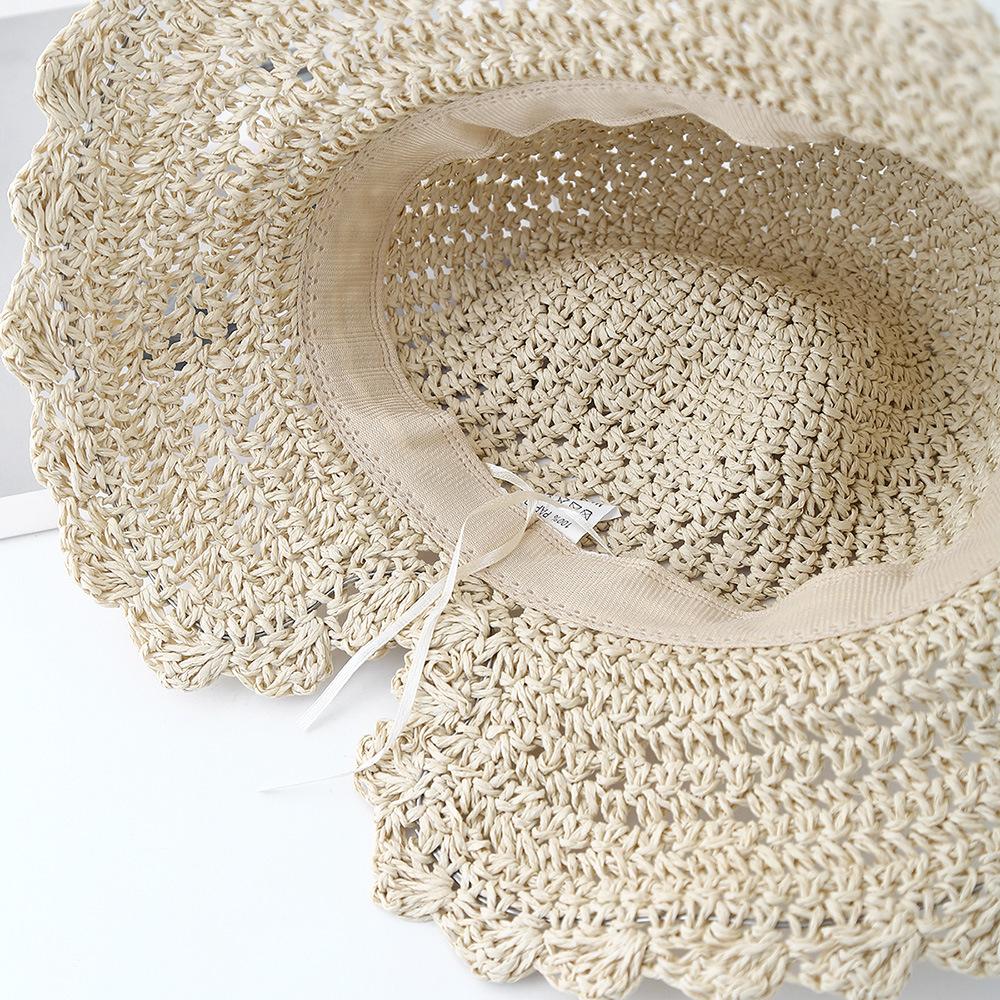 Pălărie de soare pentru femei, vară, Vintage, culoare solidă, protecție solară, accesorii de plajă, doamnă, pălărie de găleată, pliabilă, pălărie de soare, parasolar