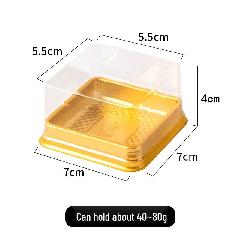 Quadratische Mondkuchen Blisterverpackung - Verpackungsbox für Schneehaut- und Eigelbpastete