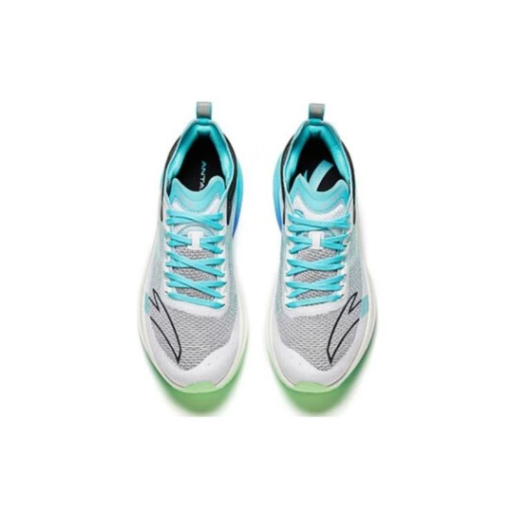 New Anta Mach Pro Cushioning Wear Resistant Low Top Running Shoes Men's Blue 112345595-1