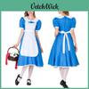 Bereiten Sie sich mit dem Alice im Wunderland Erwachsenen-Cosplay-Kostüm auf Halloween vor