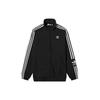 Men's Originals Stripe Logo Loose Stand Collar Sports Jacket Autumn Black H41391