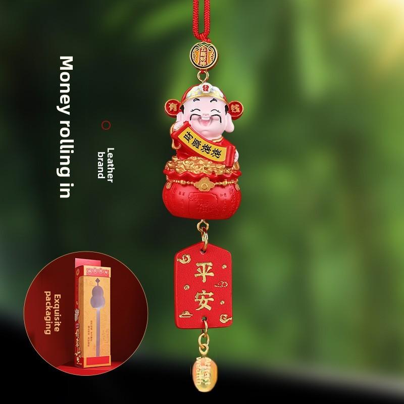 Traditional Car Ornament Resin Lucky Prosperity Wealth Gift For Vehicle Interior Decor
