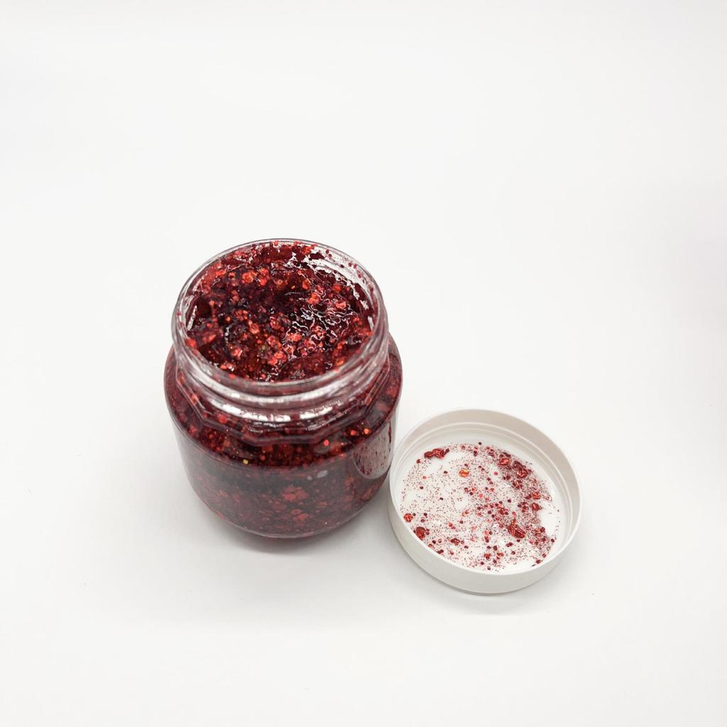 Hello Sweet Hair Glitter Gel – Jasná barva, Křišťálová tekutina pro jevištní líčení a styling