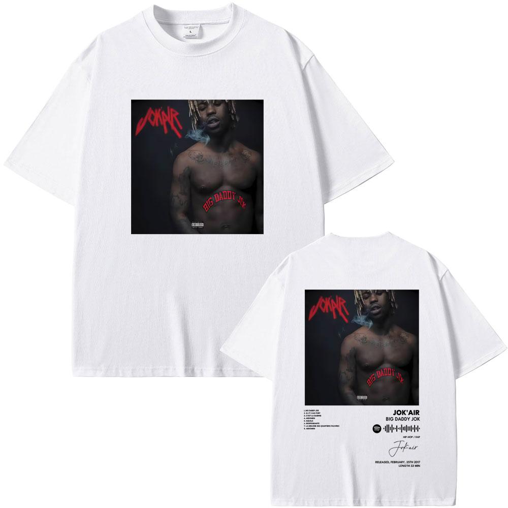 Rapper Jokair Big Daddy Jok Album Merch Tshirt Unisex Women Vintage Oversized T Shirts Fashion Hip Hop Short Sleeve Tee Streetwear