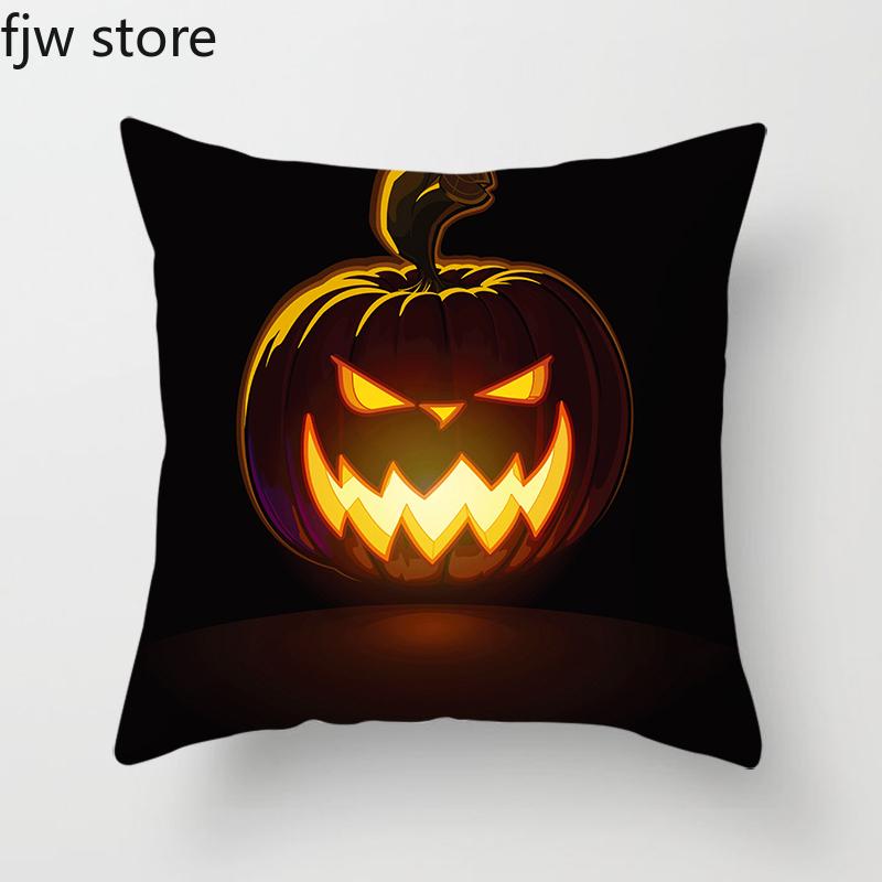 Halloween Decoration Pillowcase Jack-O-Lantern Ghost Face  Party  Sofa Cushion Cover Bedroom Home Decor