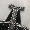 2025 Autumn/Winter European Fashion Pearl Rhinestone Halter Bandage Dress