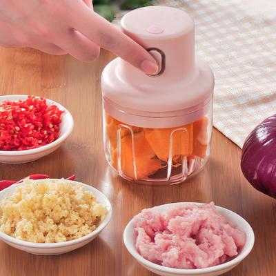 100/250ML Wireless USB Portable Electric Food Chopper Mixer - Compact Mixing & Chopping Machine for Vegetables Food Processor