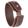 Trend Jewelry Vintage Handmade Weave Genuine Leather Bracelet Men Personalized Cuff Wide Leather Bracelet Pulsera Hombre