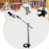 Cymbal Boom Arm Stand Attachment Adjustable Height and Angle Sturdy Rod Holder Bracket Heavy