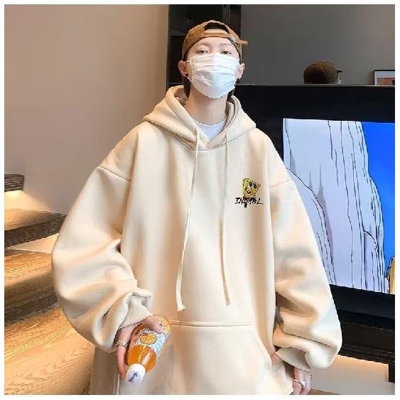 Retro svetr Hong Kong Style Pánské Jarní a Podzimní Pánský svetr s kapucí Americký Heavy High Street Ins Fashion Brand Baggy Coat