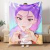 K-POP Anime Girl Group Vier Jahreszeiten Weiche Warme Decke Ganzjahres Dick Gestrickt Polyester Tagesdecke für Bett, Camping, Reisen Perfektes Geschenk