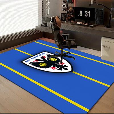 Afc Crest Printed Office Carpet Chair Cushion  Entryway Rug, Rugs for Living Room, Bedroom Christmas Gifts