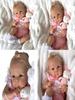 Silicone Baby Reborn Doll Realistic Vinyl Collectible Toy For Gift And Display