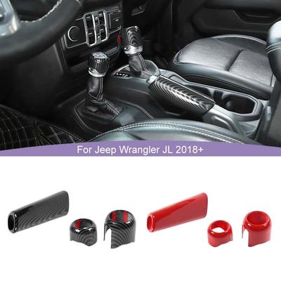 Copertura Freno a Mano/Copertura Decorativa Leva Cambio 4WD Adatta Per Jeep Wrangler JL Per JT gladiator 2018 In Poi Accessori Interni Auto