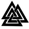 Vintage Retro Valknut Viking Icon Dragon Round Pendant Necklace Chain Unisex Men Women Fashion Gothic Amulet Talisman Jewelry Party Gift