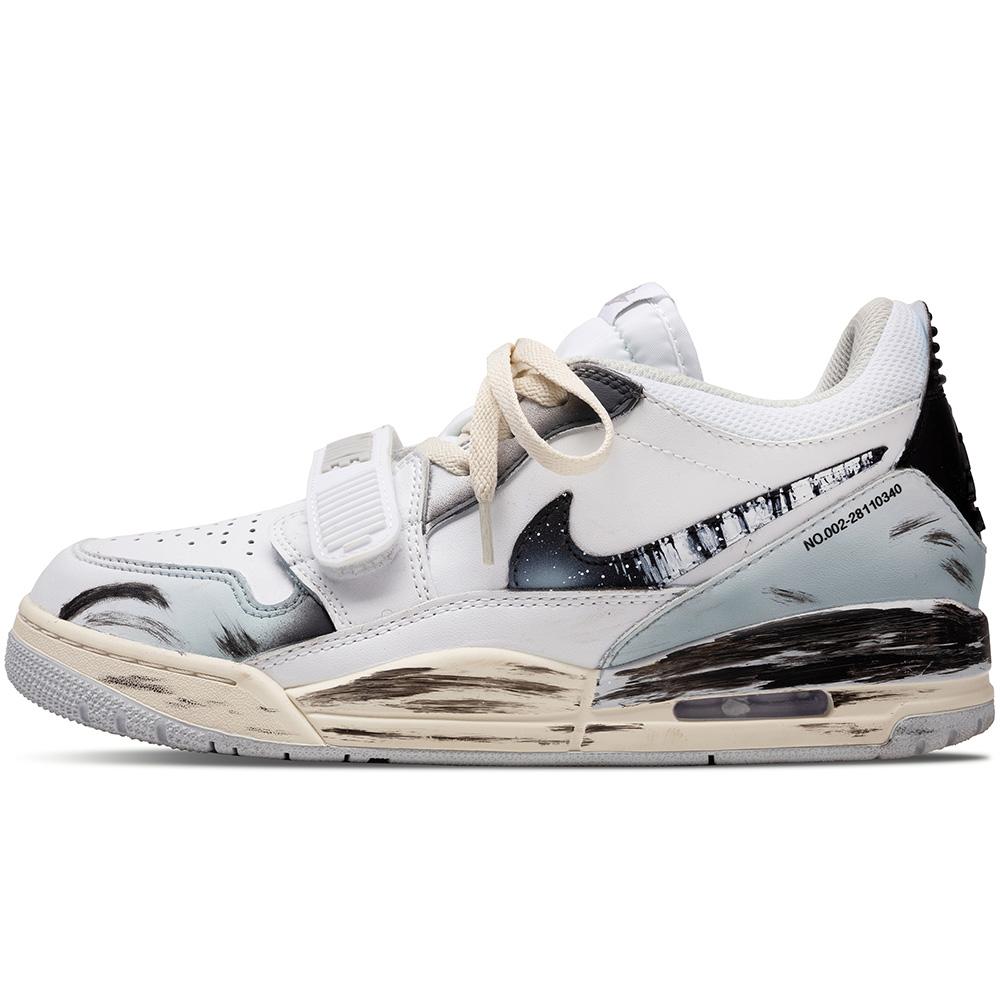 

Jordan Legacy 312 Arctic Circle Synthetic Leather, Leather Abrasion Resistant Low top Vintage Basketball Shoes Men s HJ9199-111(Team307-) 46