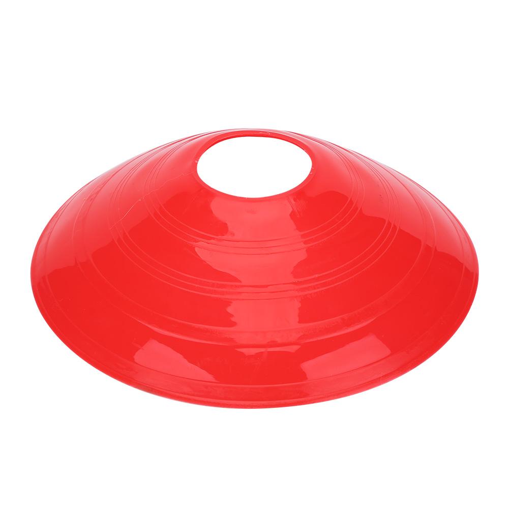 10 Pcs Practical Mini Field Cone Discs Marker Soccer Football Sports Speed Training Tools(Red)
