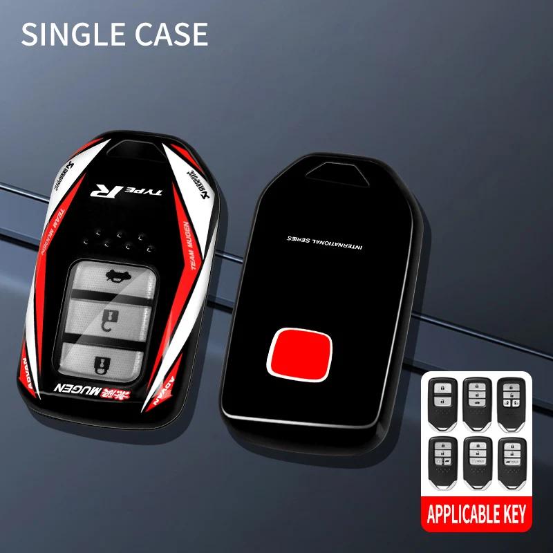 

Interior Mouldings Fashion New ABS+TPU Car Key Cover Case Protect Shell Buckle For Honda Fit Accord CR-V Civic Jade XR-V Crossto