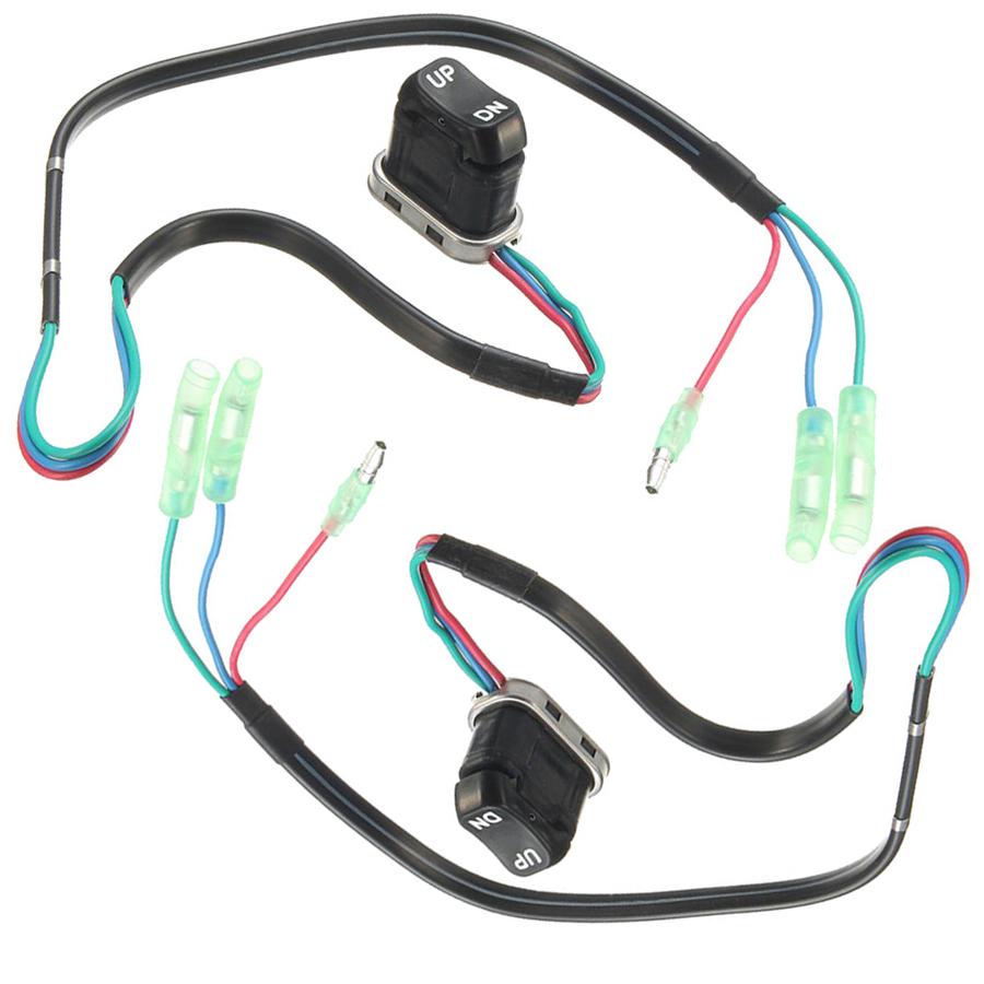 2PCS Trim Tilt Switch Fit Yamaha Engine Outboard Motor Remote Control 703-82563-02-00