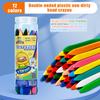 Crayones Triangulares de Doble Punta 12-36 Colores Seguros para Niños Pasteles al Óleo Papelería para Dibujo Artístico Palitos para Pintura al Óleo Crayones de Colores