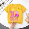 2026 Summer T-shirt Peppa Pig 1-8 Children's 100% Polyester Short-Sleeved Boys' Sport Shirt Girls' Casual Top Digital Print