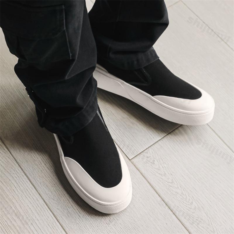 Fashion 2025 Summer New Men's Breathable Canvas Casual Shoes Thick Soled Comfortable Slip on Sports Shoes Fashion Trend Chunky sneakers