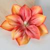 2 Pcs Artificial Lotus Flower Head Small Realistic Clematis Flowers for DIY Wedding
