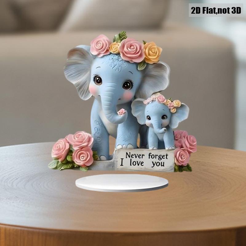 

Mother S Day Acrylic Heart Flat Decor - 3D Clear Love Shape Desk Ornament, Gift For Mom, Home/Office Decoration синий