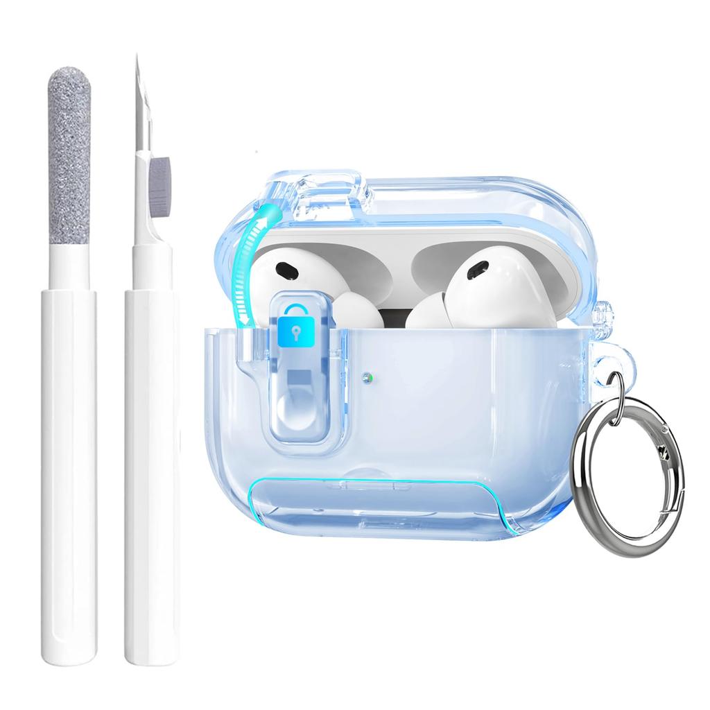 Phone Stand for Airpods Pro 3 Secure Lock Case for Airpods Pro 3rd Generation   Earphone Case for Airpods Pro 3 with Cleaner Pen