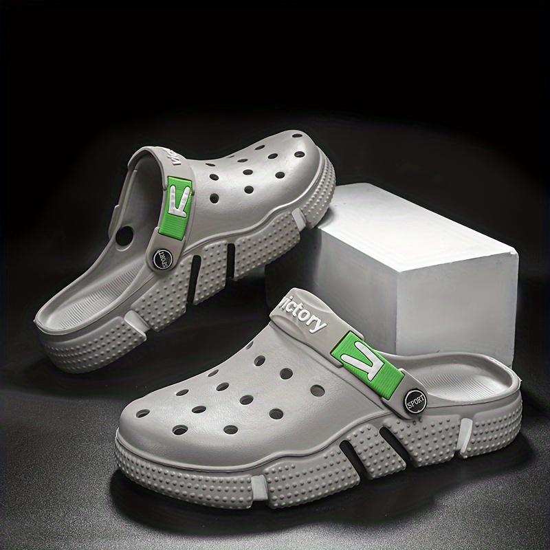 

Мужские повседневные удобные мягкие сабо, дышащие легкие сабо для использования в помещении, на открытом воздухе, на пляже, лето 45 серый