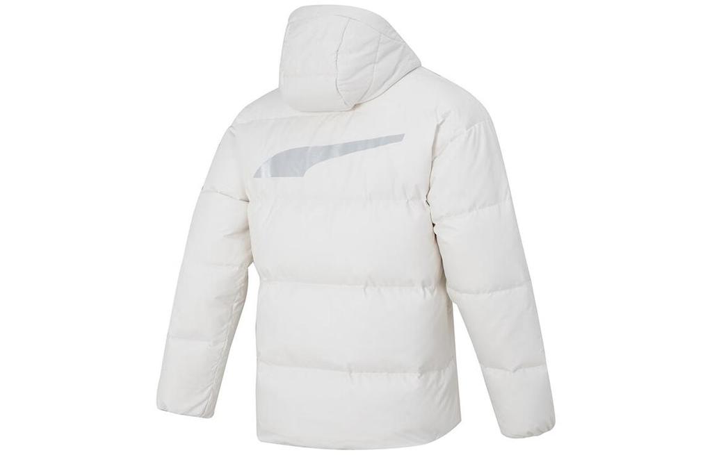 PUMA Down Jackets Men's White Hooded Moderate Down Jacket 624529-65