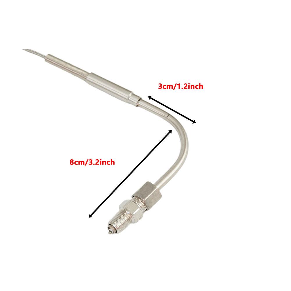 1pc EGT K Type Thermocouple Exhaust Probe High Temperature Sensors 1/8" NPT Threads 2m Cable Adjustable Pressure Lock