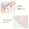 Travel Makeup Storage Bags Mesh Coin Purse Simple Portable Mini Bag Multi-Purpose Square Bag Double-Layer Zipper Card Holder